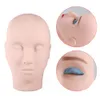 3D Silicone Head Tattoo Practice Head Model Fake Practice Skins för permanent makeup praxis