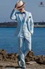 Nuevo 2018 trajes de hombre Beige, esmoquin de boda para hombre, trajes de boda de playa hechos a medida para hombre, traje de novio, esmoquin para novio, Bridegroom2686