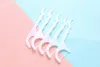 Plastic Toothpick Dental Floss Picks Waxed Teeth Toothpicks Stick Flossers Sword Oral Care 25Pcs/ SET 7.8*2CM lin2302