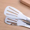 304 Ze stali nierdzewnej Tongs Kuchnia Naczynia do gotowania Niepoślizgowe Chleb Salad Tongs Clip BBQ Narzędzia Akcesoria kuchenne