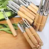Manche en bois éplucheur de fruits couteau en acier inoxydable outils de cuisine salade légumes éplucheurs accessoires de cuisine livraison gratuite SN1441