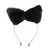 Accessori per capelli Ragazza Cute Cat Fox Ear Long Fur Hair Fascia Anime Cosplay Costume Party Spedizione gratuita