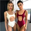 2018 New Arrival Swimwear One Piece Thong String Backless Top Swimsuits Sexy i Kąpiel Damskie Damskie Czerwone Czarne S-XL