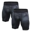 Lot de 2 shorts de course à compression pour hommes Bodybuilding Ezsskj Sous-vêtements de sport pour garçons Bas Fitness Collants élastiques Petit Moyen7486126