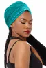 Kläder Ny lyxig veckad sammet Magic Turban Hijab Head Wrap Extra Long Tube Indian Headwrap Scarf Tie