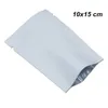 10x15 cm 100 stks witfolie aluminium voedsel pouch vacuüm warmteafdichting mylar bags warmteafdichting monster pakketten met inkepingen voor poeder snoep droog voedsel