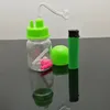 Farbiger Plastikflaschentopf, Großhandel Bongs Ölbrenner Rohre Wasserpfeifen Glaspfeife Bohrinseln Rauchen Kostenloser Versand