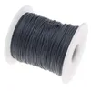 YYW New Arrival 1mm Dia Beaded Finding Black Red Blue Colorful Jewelry Accessories Cord Thread String Waxed Cotton Cord Cords7883880