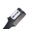 Professional Hair Razor Comb Black Handle Shaving Cutting Thinning Comb Tool5016308