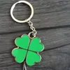 Cadeia Folha Verde Alta Qualidade Metal Keychain Moda Criativa bonito da folha de trevo de quatro Sorte Key