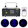 IR Remoto PRO Mini 8 CH DMX 450 mW Laser Azul DPSS Iluminação de Palco Scanner de Discoteca Partido DJ Show de Discoteca Levou Projetor queimador de Luzes