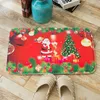 Rechthoekig waterabsorptie tapijt Merry Christmas Tree Santa Claus Patroon Tapijten Comfortabele Flanel Bad Mats Fashion 7 5ky BB