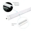 LED-rör T8 8ft enkelstift FA8 LED T8 Tube Light 45W 8 fot LED-rör SMD2835 190LEDS 100LM/W AC85-265V