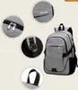 multifunctional USB charging shoulder bag Student's shoulder bag printing leisure business computer bag