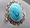 Fashion Natural Tibetan Turquoise 925 Sterling Silver Ring Jewelry Size7 8 9196e