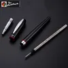 907 Smooth Black and Red Rollerball Pen met zilveren clip Hoge kwaliteit metalen balpennen met originele case gift pen set