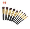 Mini Make up kit de pincéis 10 pcs ferramentas de maquiagem acessórios 6 cores disponíveis rosto cosméticos escova DHL Livre BR002