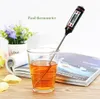 Digital Food Cooking Thermometer Probe Meat Household Hold Function Kitchen LCD Gauge Pen BBQ Grill Candy Steak Milk Water 4 Buttons