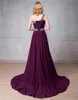2020 Sexig Crystal Beading One Shoulder A-Line Party Gowns With Sequins Lace Up Chiffon Plus Size Evening Formal Celebrity Dresses Be08