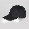 CoroMose LED Light Flash Baseball Cap Fashion LED Lighted Glow Club Party Black Fabric Travel Hat Baseball Cap