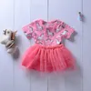 Roupas de bebê menina verão crianças clothing manga curta unicórnio tutu partido pageant dress vestidos de meninas bonitos moda 2018 crianças meninas clothing