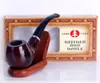 Hand carved mahogany wood pipe detachable pipe smoking accessories1193850