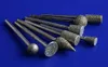 Têtes de meulage en diamant Carborundum, tige de 6mm, outils rotatifs, pointes de bavures, pointe abrasive, fraisage électrique, 20 pièces