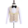 Classico alla moda scialle risvolto colore personalizzato smoking dello sposo groomsmen uomo vestito da uomo abiti da sposa sposo (giacca + pantaloni + gilet + cravatta)