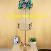 Decoração Novo Estilo Elegante Alto Cristal Candelabra Centerpieces Casamento Decoração de Ouro Best0096