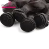 Atkılar insan saç demetleri satış doğal siyah düz vücut dalgası derin kıvırcık saç örgüsü 834 inç Virgin Weft Extensions Greatremy 4pcs