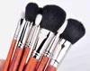 Set di pennelli per trucco professionale MSQ 29 pennelli per trucco in legno di colore con borsa in pelle Kit di trucco per cosmetici