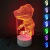 الوحش 3D الرقمية على Agumon الشكل البصرية الصمام ليلة الخفيفة منتديات ديجمون مصباح طاولة لغرفة نوم الاطفال ديكور Lightting هدية