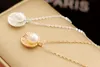 Nuevo estilo Corea partido adorna el artículo femenino edición han moda y temperamento simple concha de perla modelado colgante clavícula corta nec