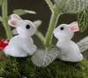 토끼 미니어처 인형 정원 장식 미니 토끼 모스 풍경 DIY 테라리움 공예 가정 장식을위한 장식용 액세서리 1221833