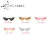 2021 Arrival Kobiety Okulary Trójkąt Small Cat Eye Sun Glassful Grand Designer Shiny Gold Frame Logo Logo Najwyższej jakości z pudełkiem