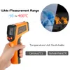 Freeshipping 12: 1 LCD-skärm IR-infraröd digital temperatur termometermätare Pyrometer Imager + Bakgrundsbelysning -50-600 grader