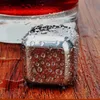 Pierres à whisky en acier inoxydable, 4 pièces, refroidisseur de glace, Cubes de glace pour le vin, la bière, le Bar, cadeau de mariage domestique