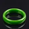 Smycken Kvinnor Armband Bangle Rare Smycken Naturlig Grön Grön "A" Jade Jadeite Bangle Armband