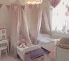 Oturma odası çocuklar yatak pamuk keten sivrisinek net perde çocuk kız odası konfor dekor için