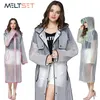 Manteau de pluie Transparent femmes imperméable Long grande taille à capuche imperméable Trench manteau moto couverture de pluie Camping randonnée Poncho1732916