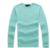 Gratis frakt 2023 Ny högkvalitativ mil Wile Polo Brand Men's Twist tröja Knit Bomulltröja Jumper Pullover Tröja Män