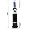 Neue Handbrix-Refraktometer-Tester-Messgerät mit ATC + Kalibrierölzucker: 0-32% Werkzeuge für Obstgemüsesaft