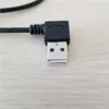 USB-Drucker-Datenkabel, doppelter Winkel, rechtwinkliger Adapter, Stecker auf Stecker, für Drucker, Festplattenbox, Schwarz, 50 cm