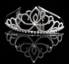 girls silver tiara