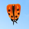 Uçurtma 170x140cm 3D Lady Bug Uçurtma Yumuşak Çerçevesiz Uçurtmalar Tek Çizgi Uçurtma Çocukları Yetişkin Açık Oyuncak Oyuncaklar