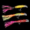 Hård bläckfisk kjolar Octopus Trolling Lures 9.8INCH BASS Fiske Lures Kits Bait Crankbaits Fiskeutrustning 3pcs