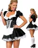 ML5034 Free Shipping High Quality Sexy Adult Woman 2PC Late Night French Maid Servant Costume French Maid Costume Y18110504