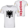 アルバニア夏男性青少年生徒少年Tシャツ無料カスタム名番号写真旗プリントテキスト単語性野生のトレンドTシャツ