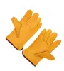 Worker Protection Gloves Safety Welding Leather Gloves Yellow Color Size XL Protect worker hands Construction site out152 DHL