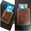 Slim Cow Leather Card Holder för kreditkortsfall ID för kreditkort Kortinnehavare Business Bank Card Holder